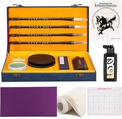 Chinese Calligraphy Brushes Set,Professional Sumi Water Writing, Japanese Painting Set for Beginners 1